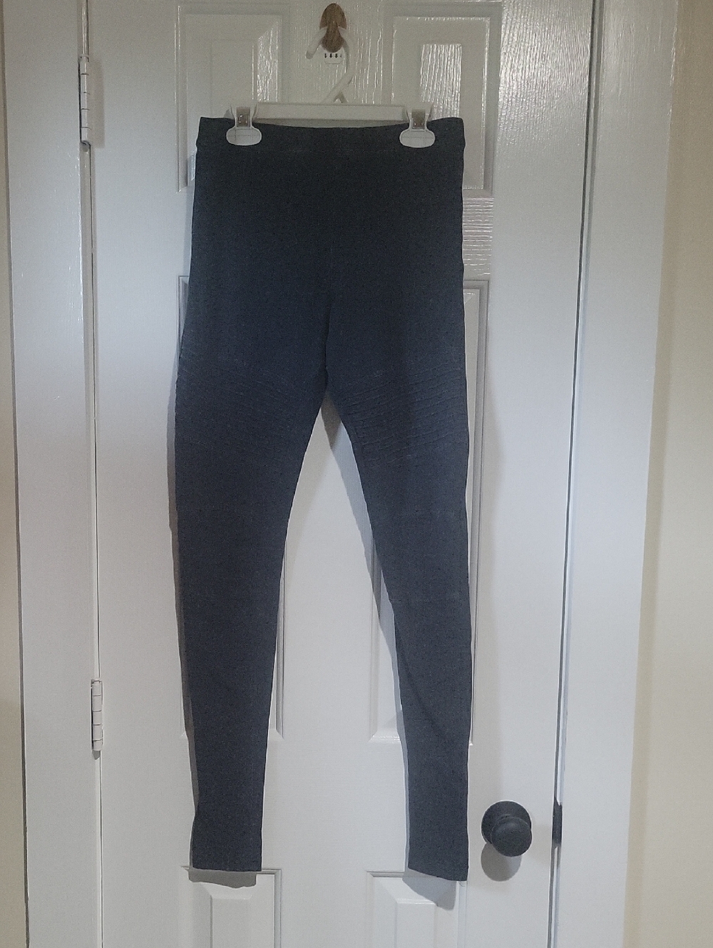 Adam Levine Navy Black Leggings - Solid Dark